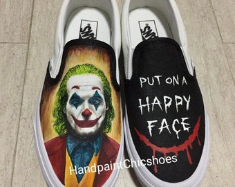 Detail Joker And Harley Quinn Vans Shoes Nomer 15