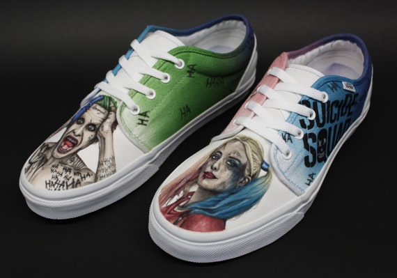 Detail Joker And Harley Quinn Vans Shoes Nomer 16