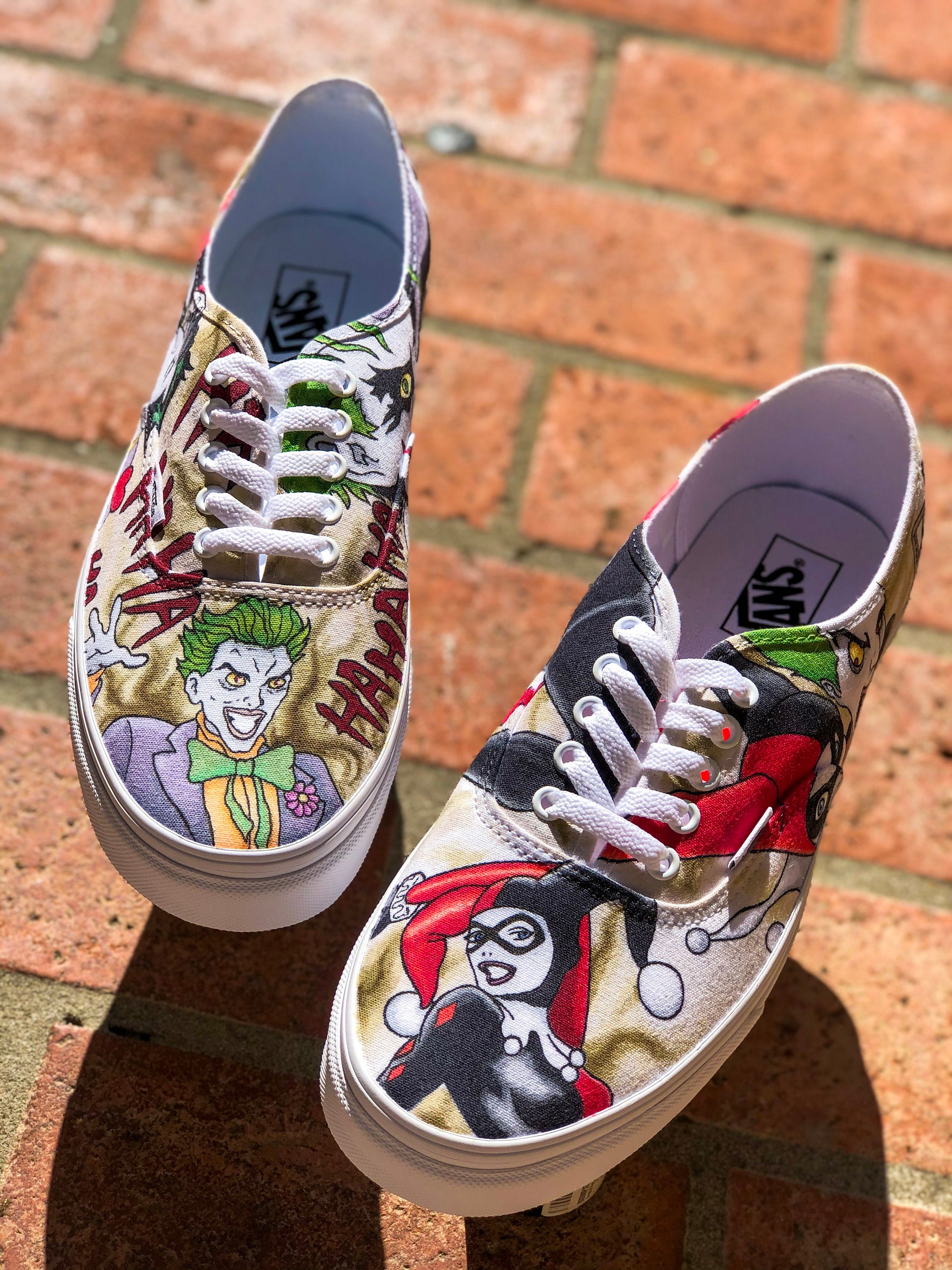 Detail Joker And Harley Quinn Vans Shoes Nomer 19