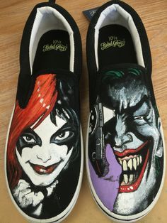 Detail Joker And Harley Quinn Vans Shoes Nomer 4
