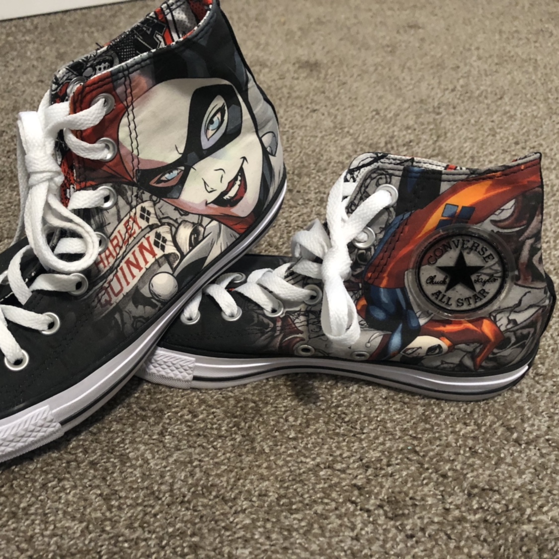 Detail Joker And Harley Quinn Vans Shoes Nomer 30