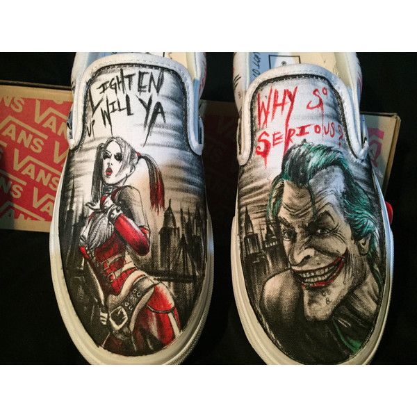 Detail Joker And Harley Quinn Vans Shoes Nomer 33