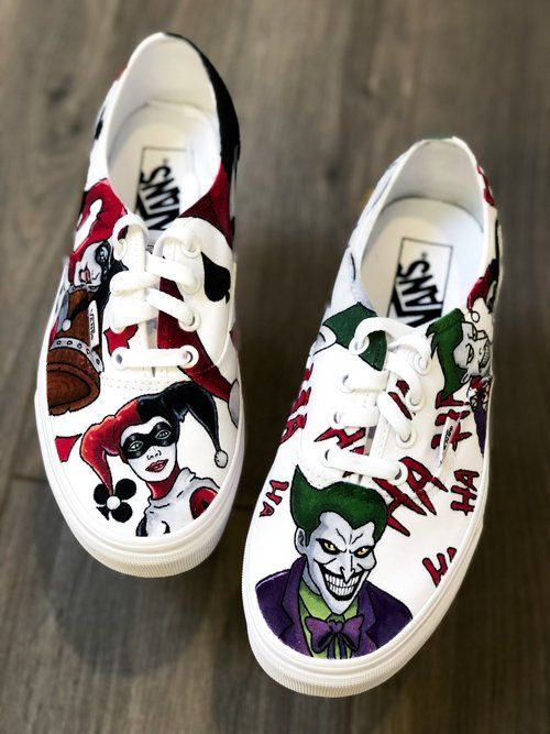 Detail Joker And Harley Quinn Vans Shoes Nomer 5