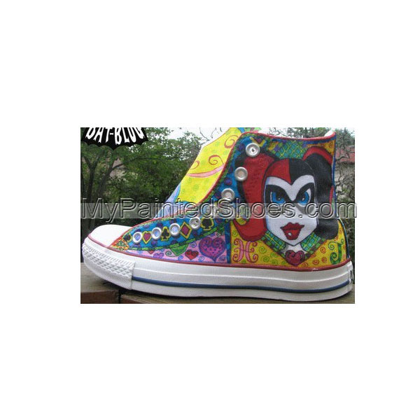 Detail Joker And Harley Quinn Vans Shoes Nomer 40