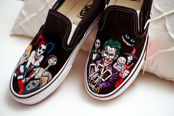 Detail Joker And Harley Quinn Vans Shoes Nomer 43