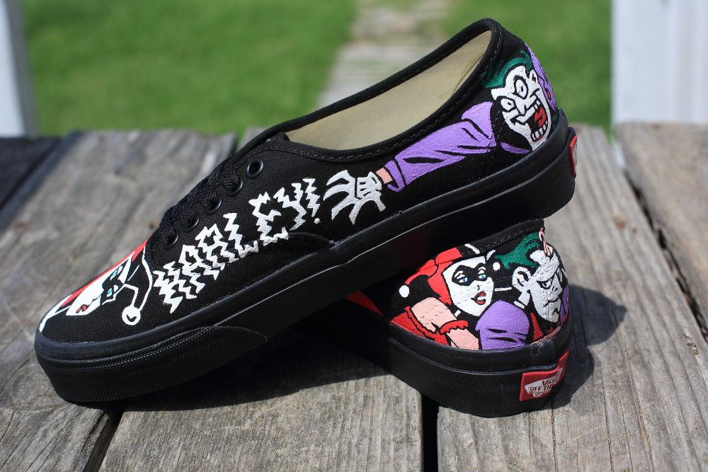 Detail Joker And Harley Quinn Vans Shoes Nomer 55