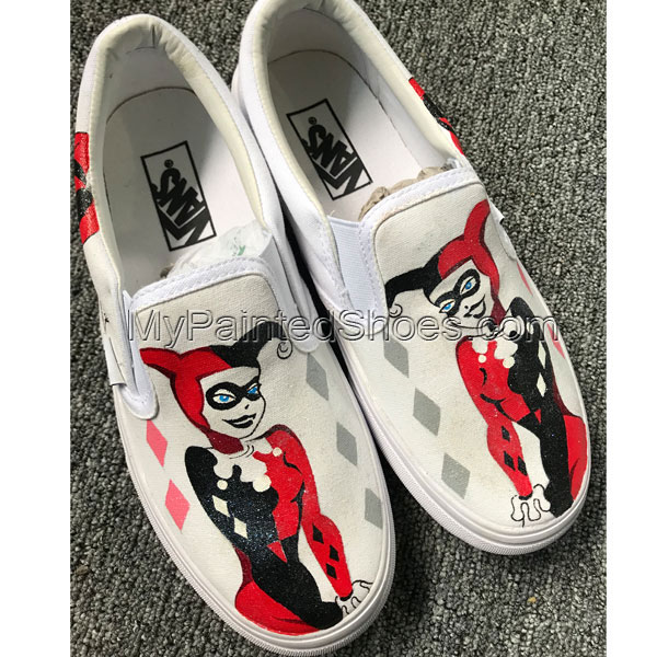 Detail Joker And Harley Quinn Vans Shoes Nomer 8