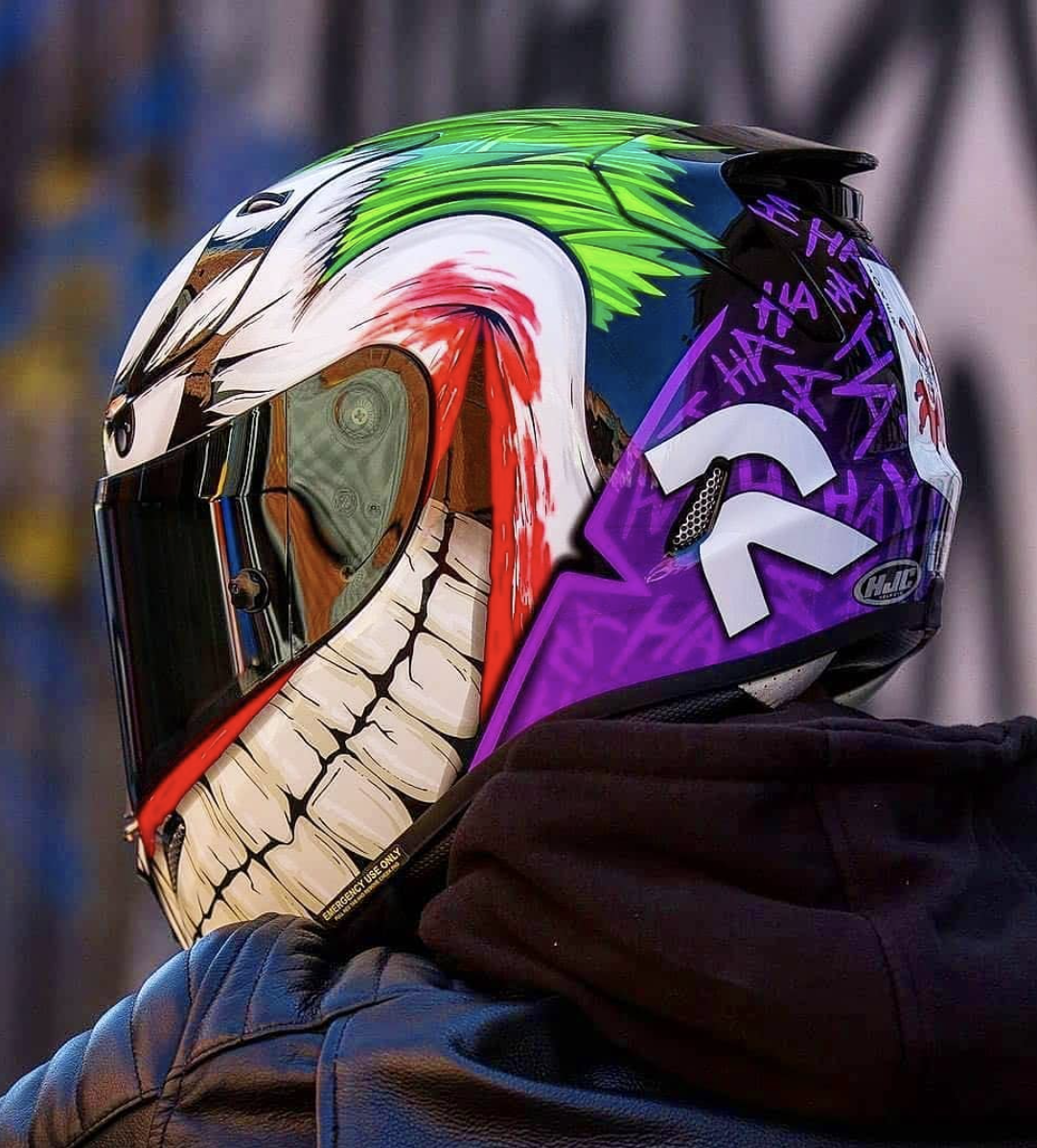 Detail Joker Motorcycle Helmets Nomer 7