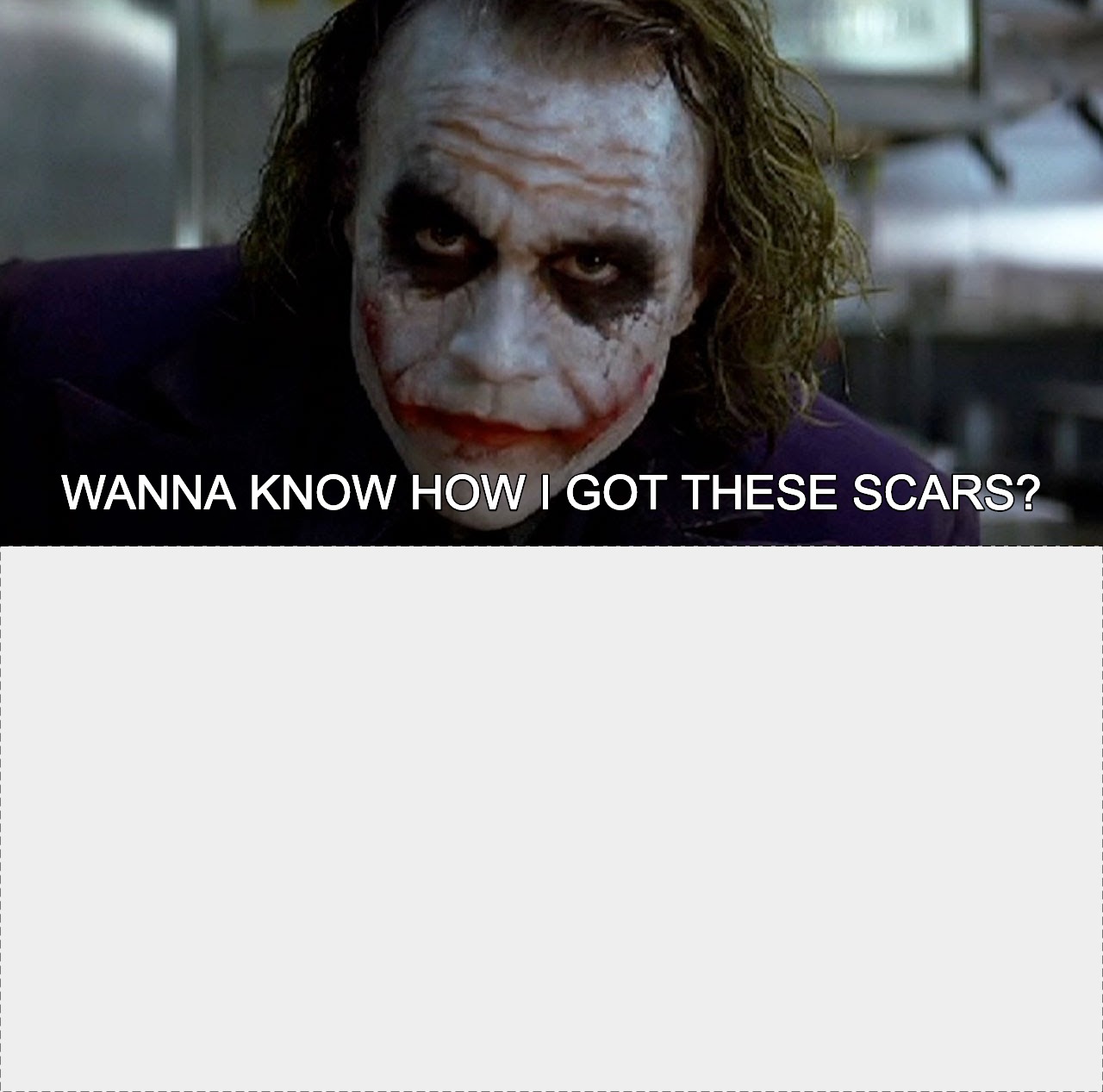 Joker Scars Meme - KibrisPDR