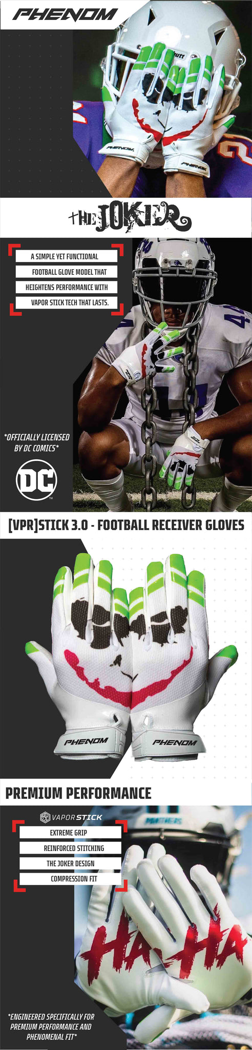 Detail Joker Smile Football Gloves Nomer 18