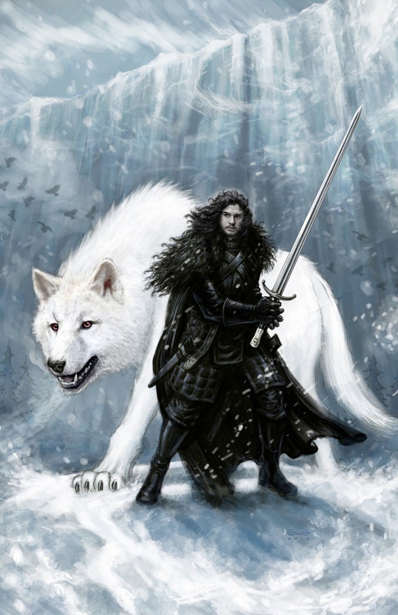 Detail Jon Snow And Ghost Nomer 4