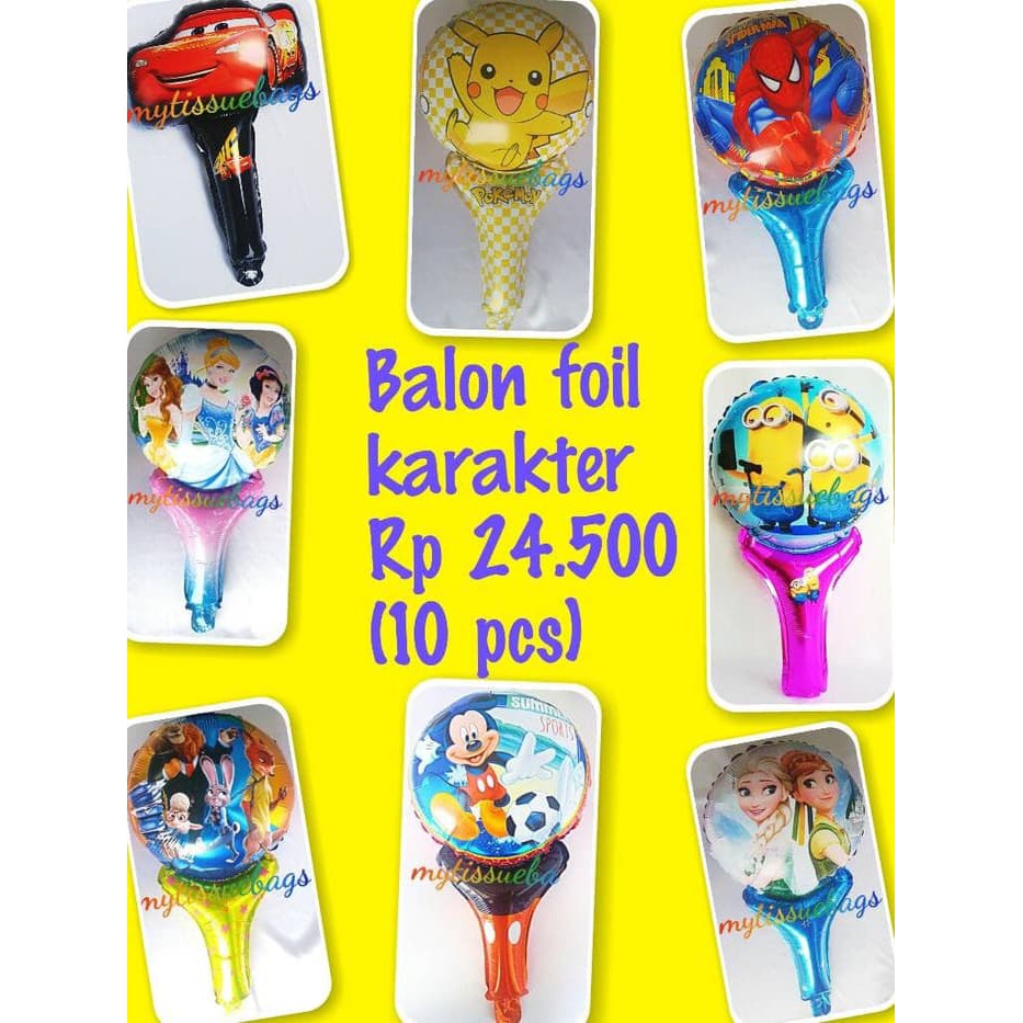 Detail Jual Balon Karakter Nomer 18