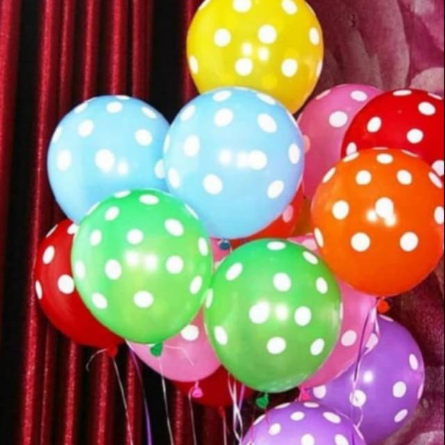 Detail Jual Balon Polkadot Nomer 18