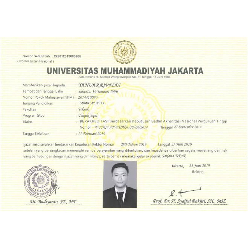 Detail Jual Blangko Ijazah Kosong Nomer 35