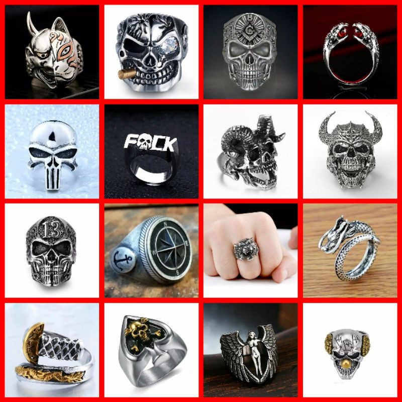 Detail Jual Cincin Tengkorak Nomer 32