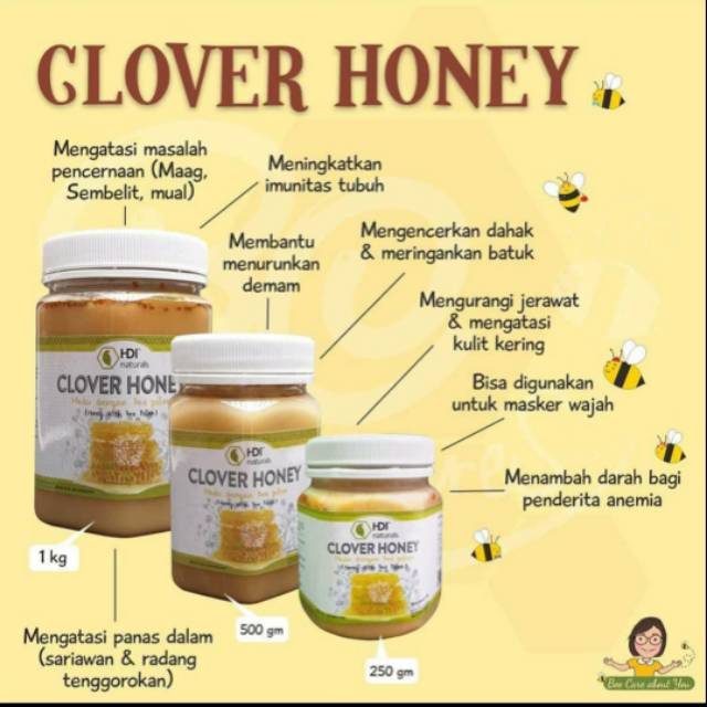 Detail Jual Clover Honey Nomer 6