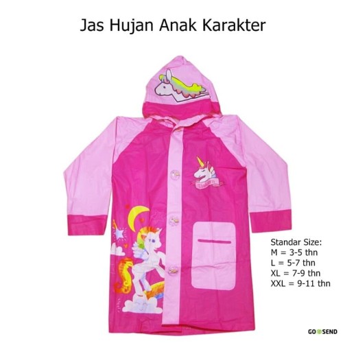 Detail Jual Jas Hujan Anak Karakter Nomer 12