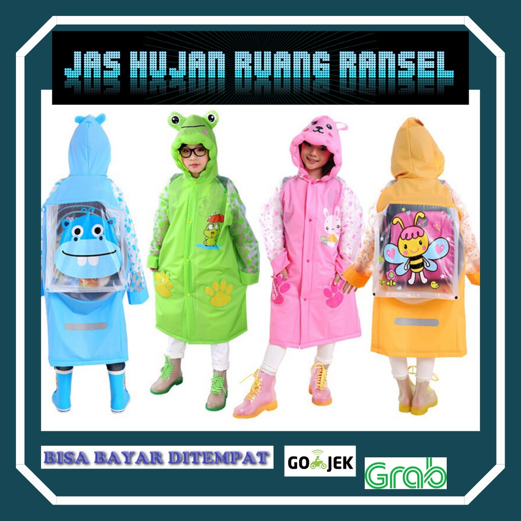 Detail Jual Jas Hujan Anak Karakter Nomer 15