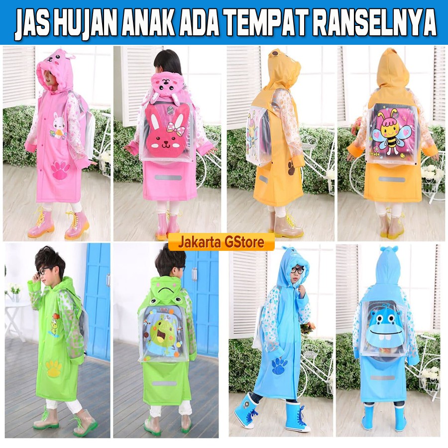 Detail Jual Jas Hujan Anak Karakter Nomer 23