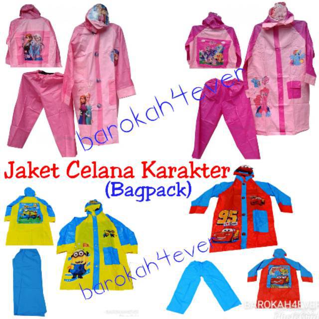 Detail Jual Jas Hujan Anak Karakter Nomer 29