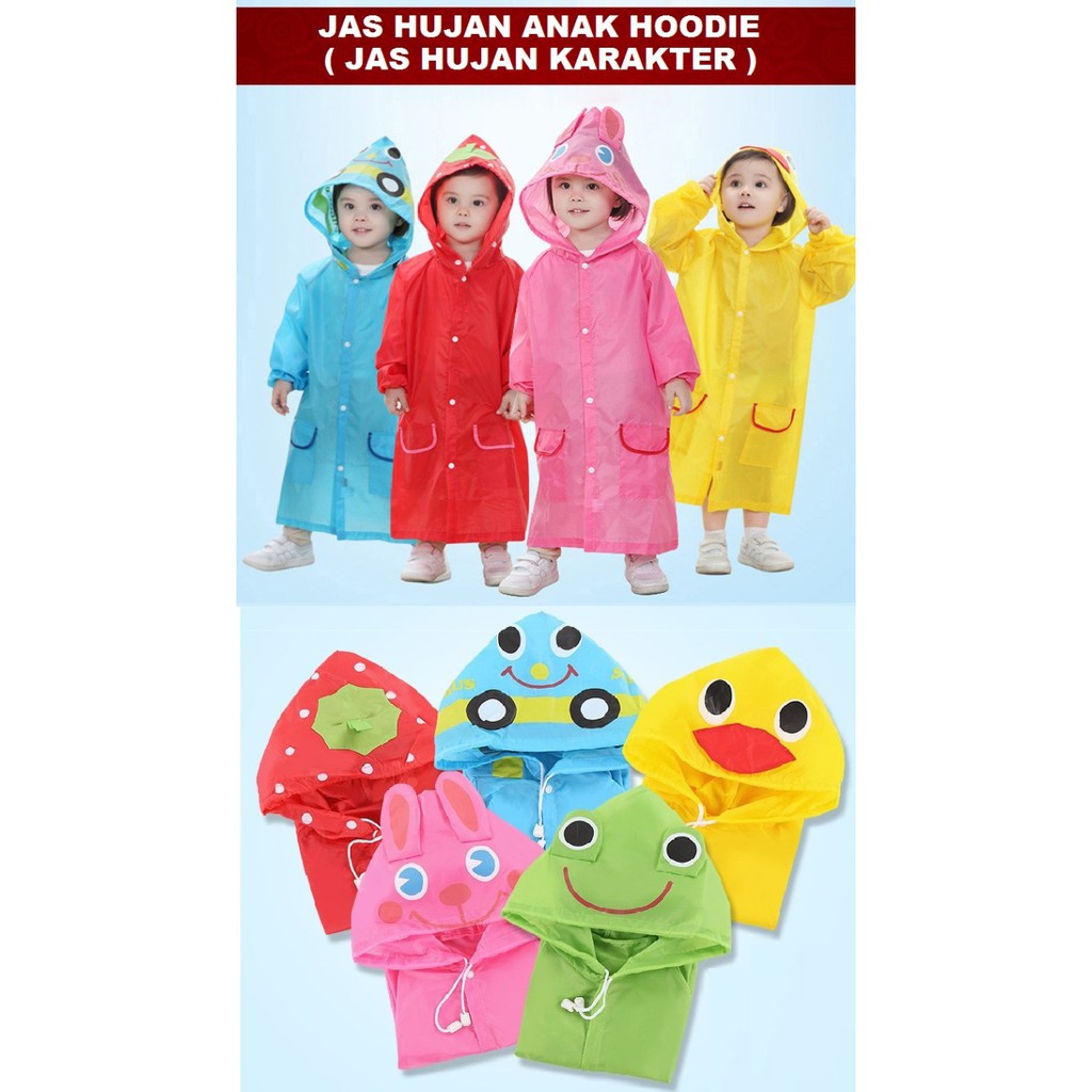 Detail Jual Jas Hujan Anak Karakter Nomer 30