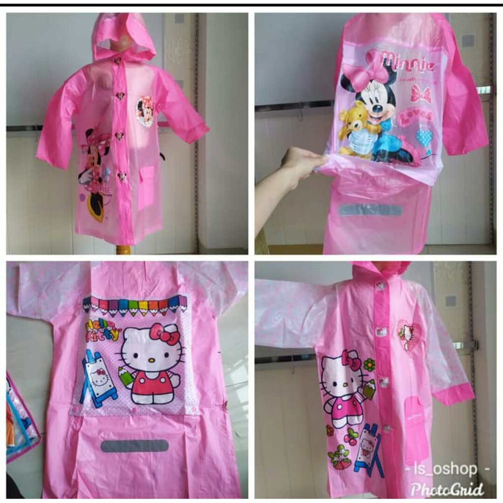 Detail Jual Jas Hujan Anak Karakter Nomer 40