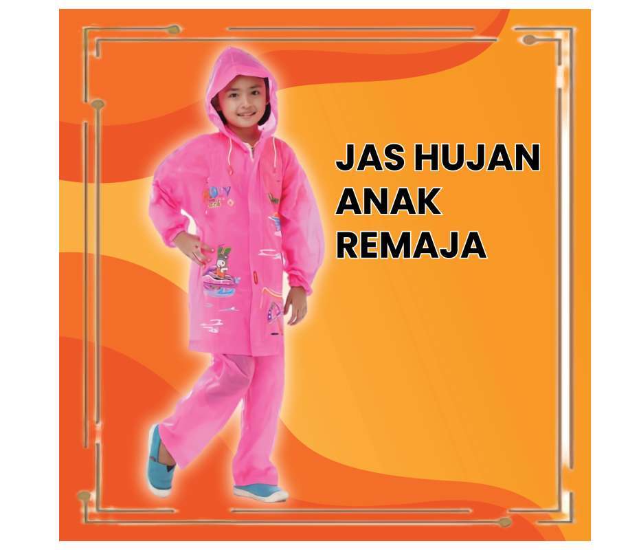 Detail Jual Jas Hujan Anak Karakter Nomer 45