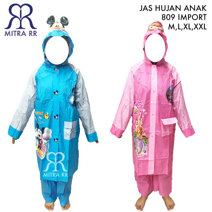 Detail Jual Jas Hujan Anak Karakter Nomer 6