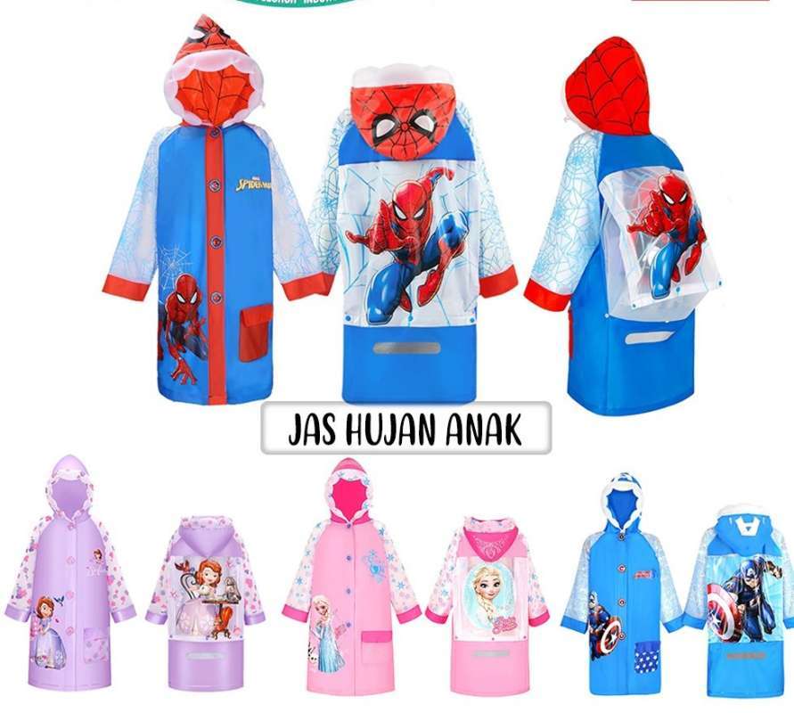 Detail Jual Jas Hujan Anak Karakter Nomer 51