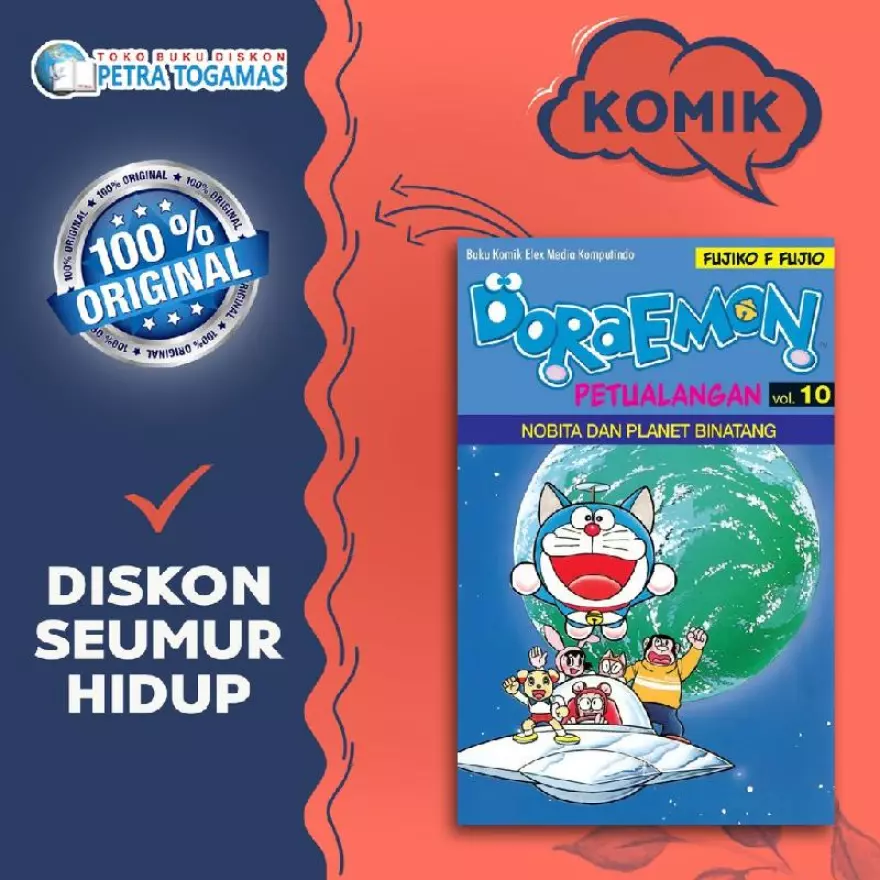 Detail Jual Komik Doraemon Nomer 10