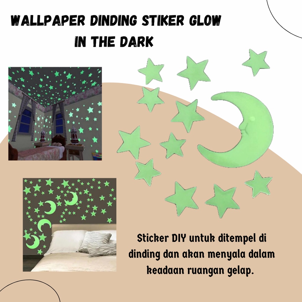 Detail Jual Sticker Glow In The Dark Nomer 32