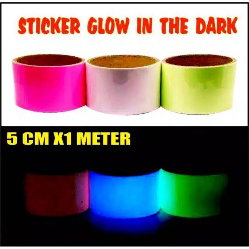 Detail Jual Sticker Glow In The Dark Nomer 38