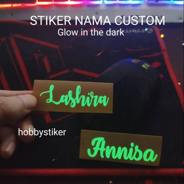 Detail Jual Sticker Glow In The Dark Nomer 53