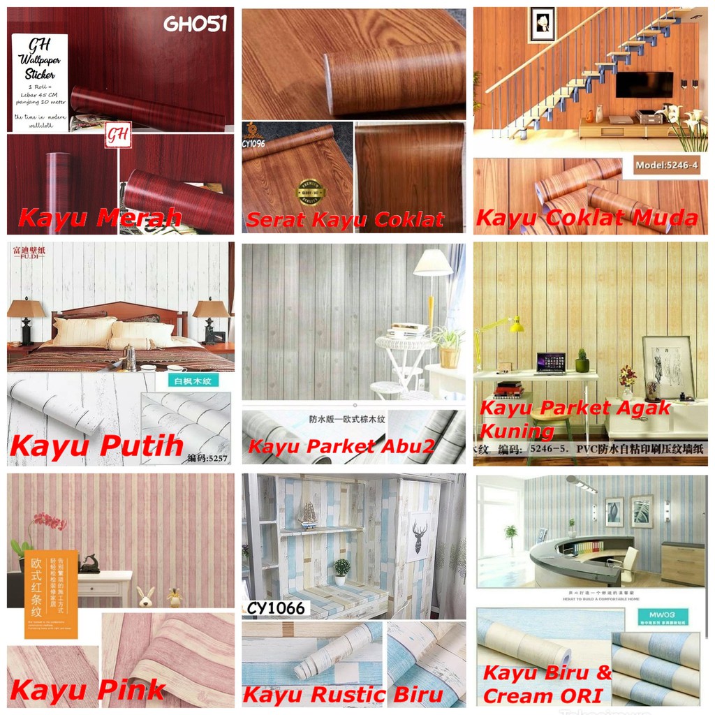 Detail Jual Wallpaper Motif Kayu Nomer 10