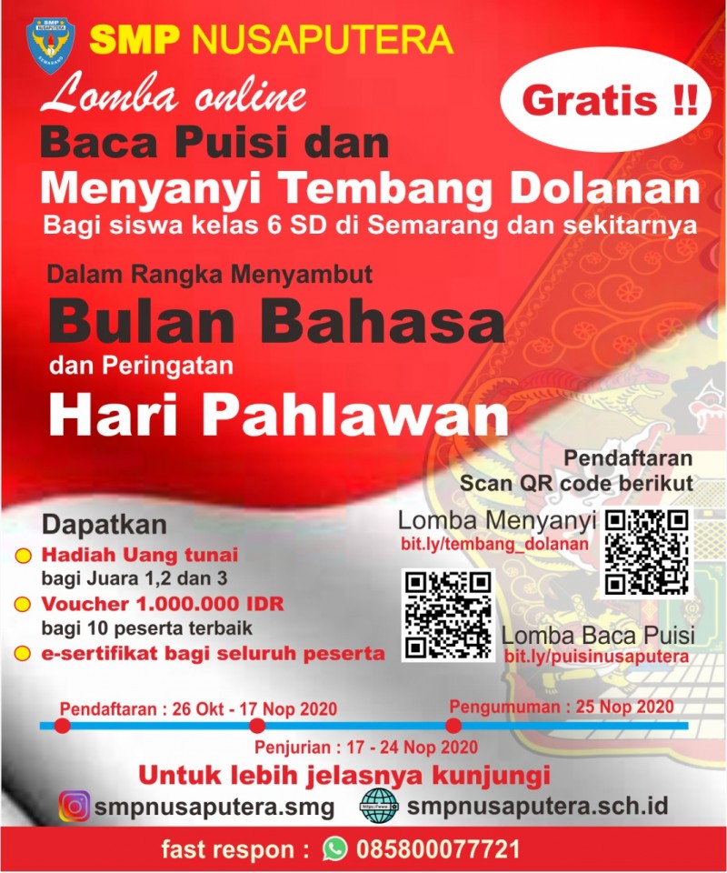 Detail Juara 1 Lomba Baca Puisi Tingkat Nasional Nomer 45