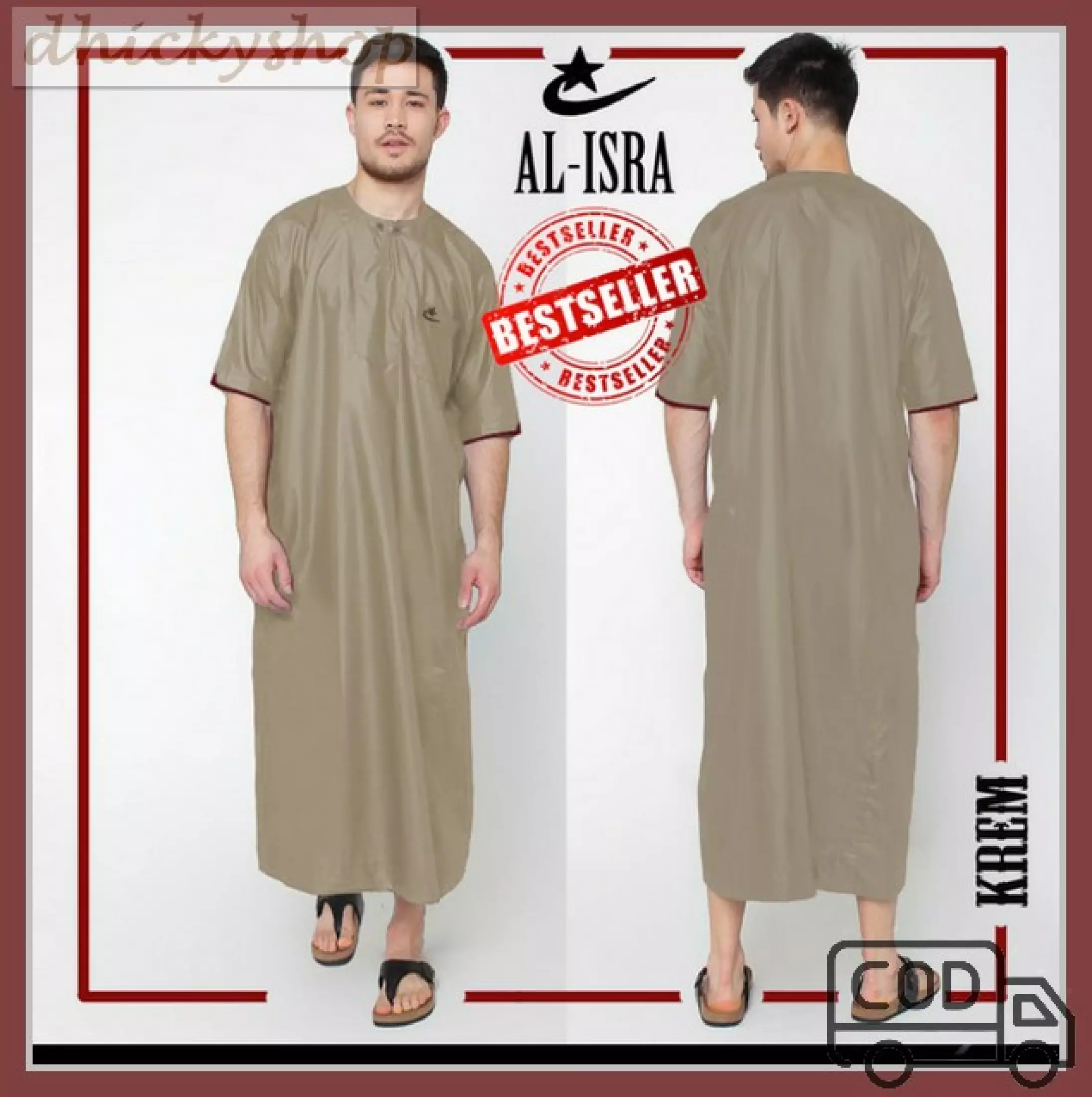 Detail Jubah Arab Pria Nomer 9