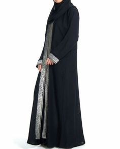 Detail Jubah Hitam Arab Nomer 13