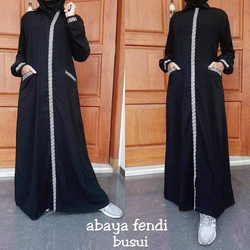 Detail Jubah Hitam Arab Nomer 19