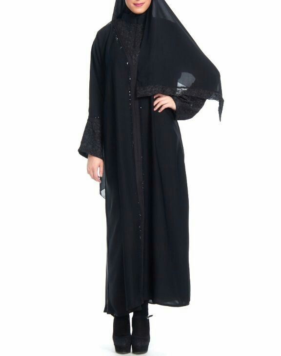 Detail Jubah Hitam Arab Nomer 4