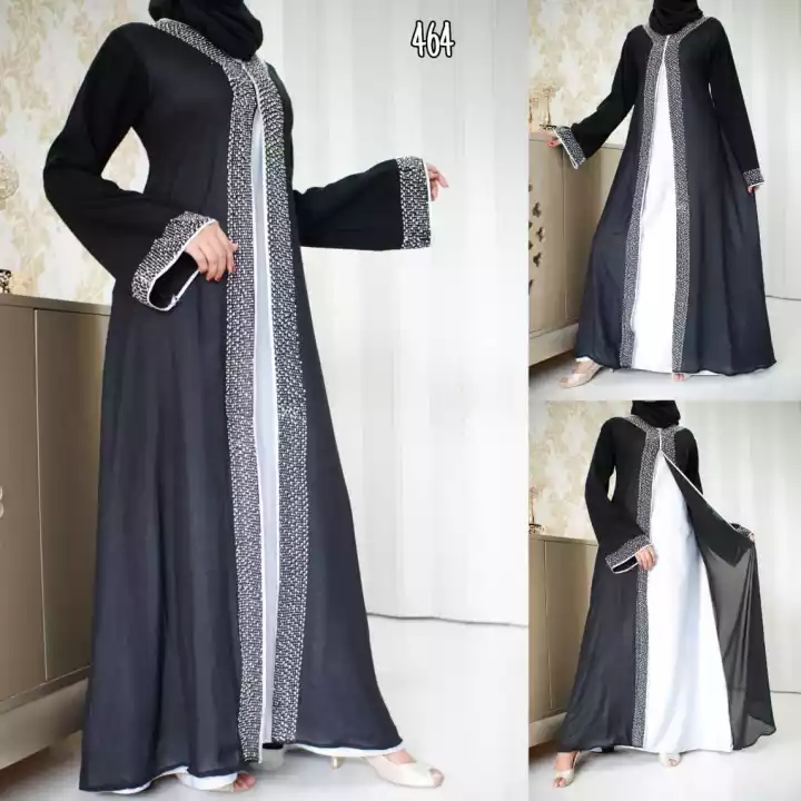 Detail Jubah Hitam Arab Nomer 39