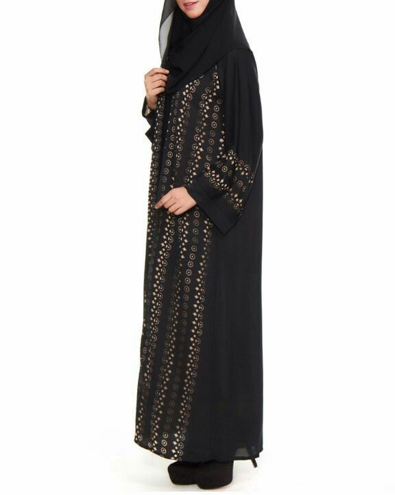 Detail Jubah Hitam Arab Nomer 6