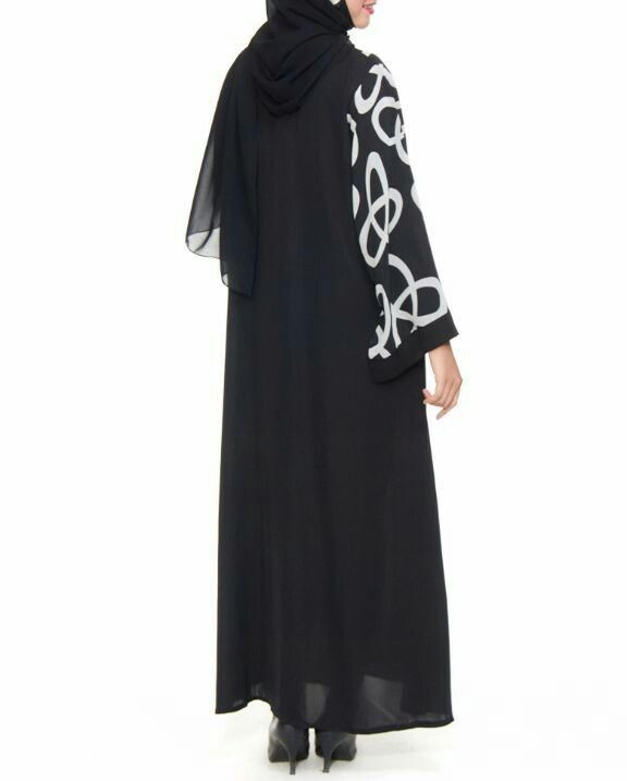 Detail Jubah Hitam Arab Nomer 7