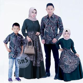 Detail Jubah Kombinasi Batik Nomer 15