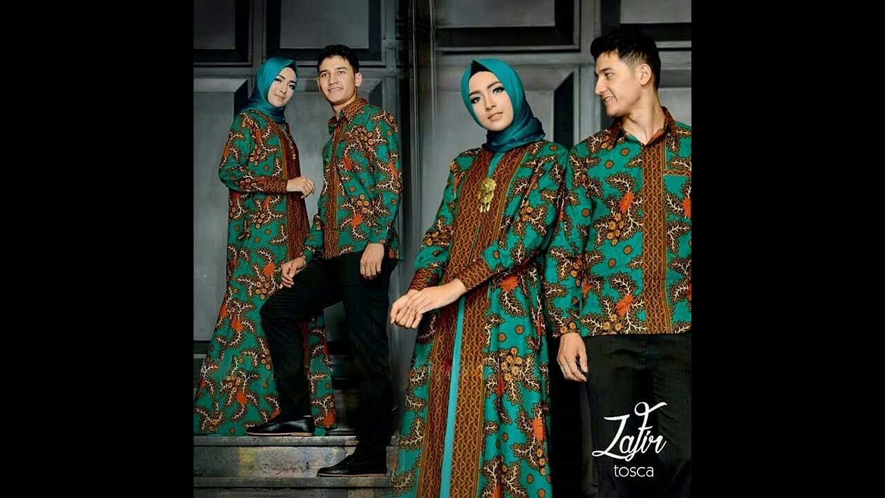 Detail Jubah Kombinasi Batik Nomer 26