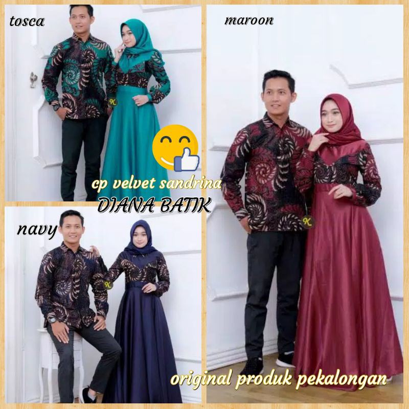 Detail Jubah Kombinasi Batik Nomer 58