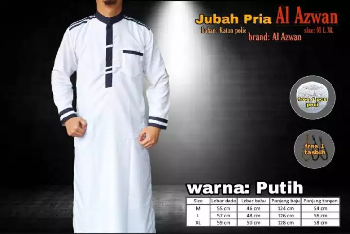 Detail Jubah Laki2 Nomer 17