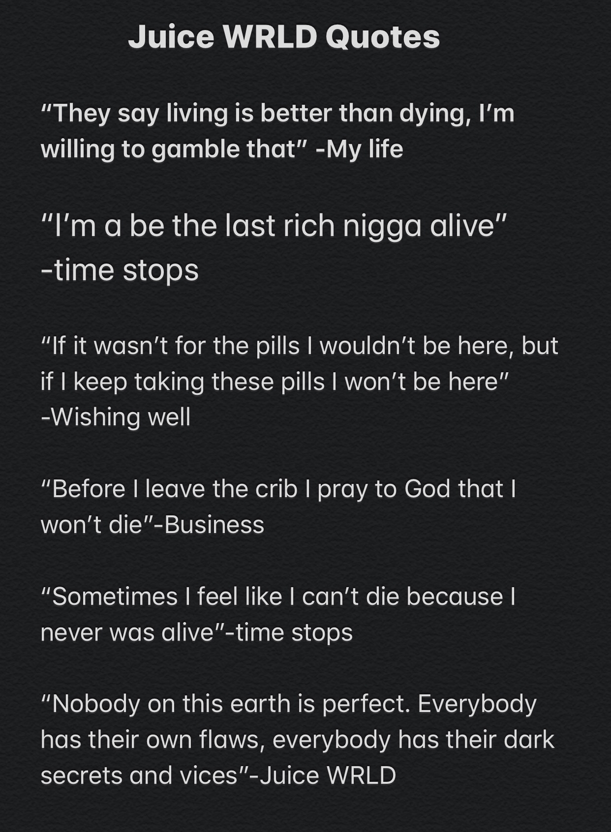 Detail Juice Wrld Quotes Nomer 34