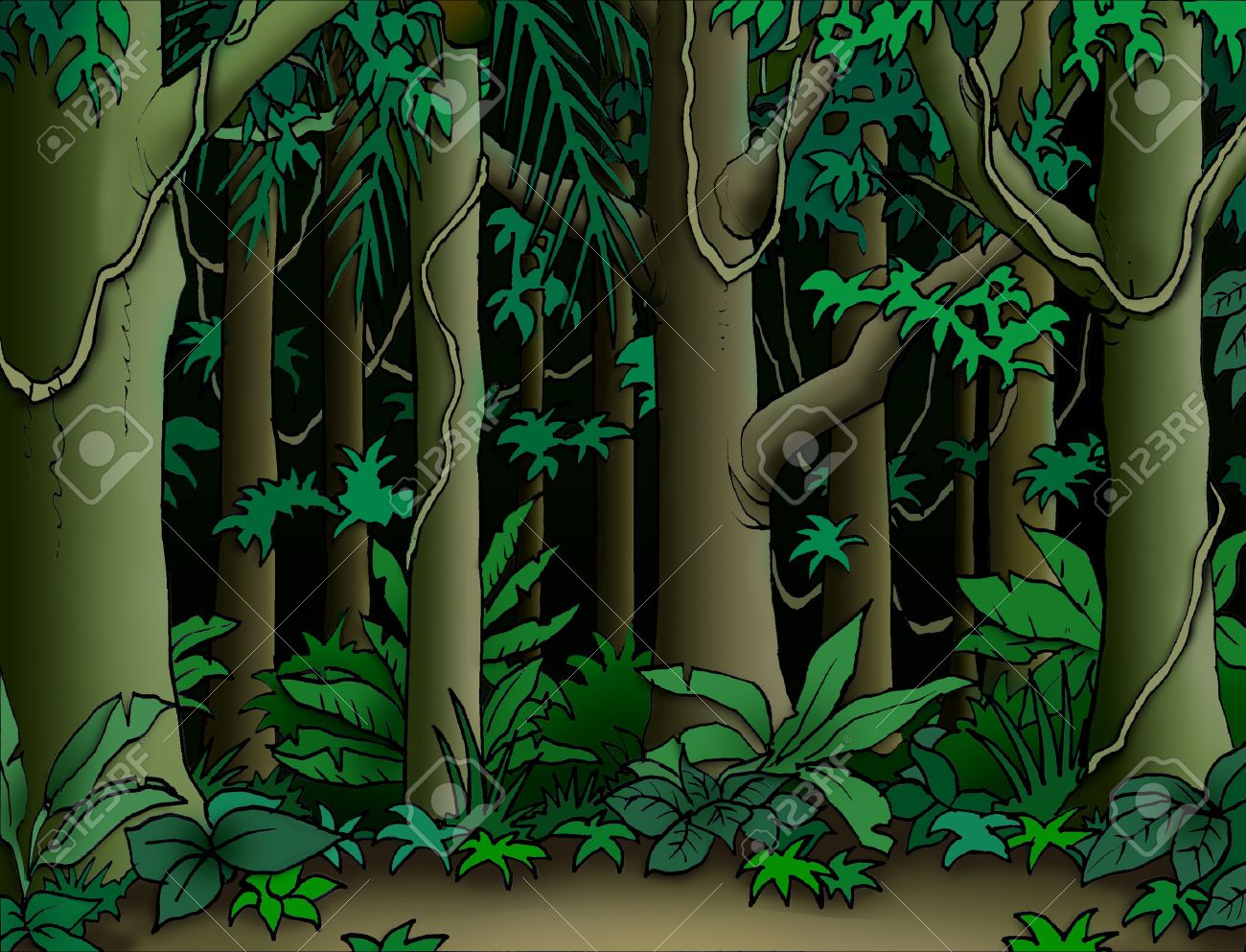 Detail Jungle Wallpaper Cartoon Nomer 35