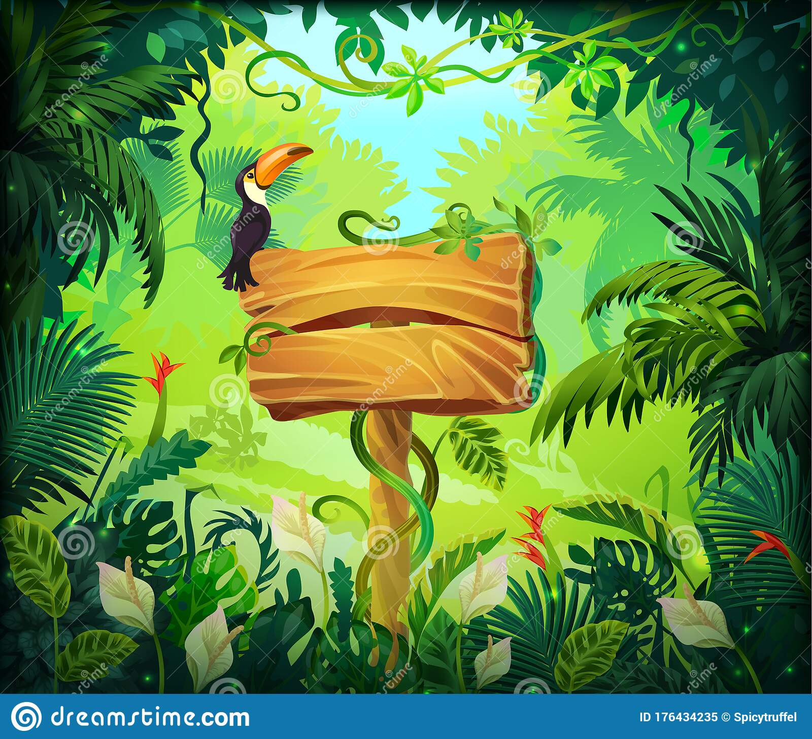 Detail Jungle Wallpaper Cartoon Nomer 5