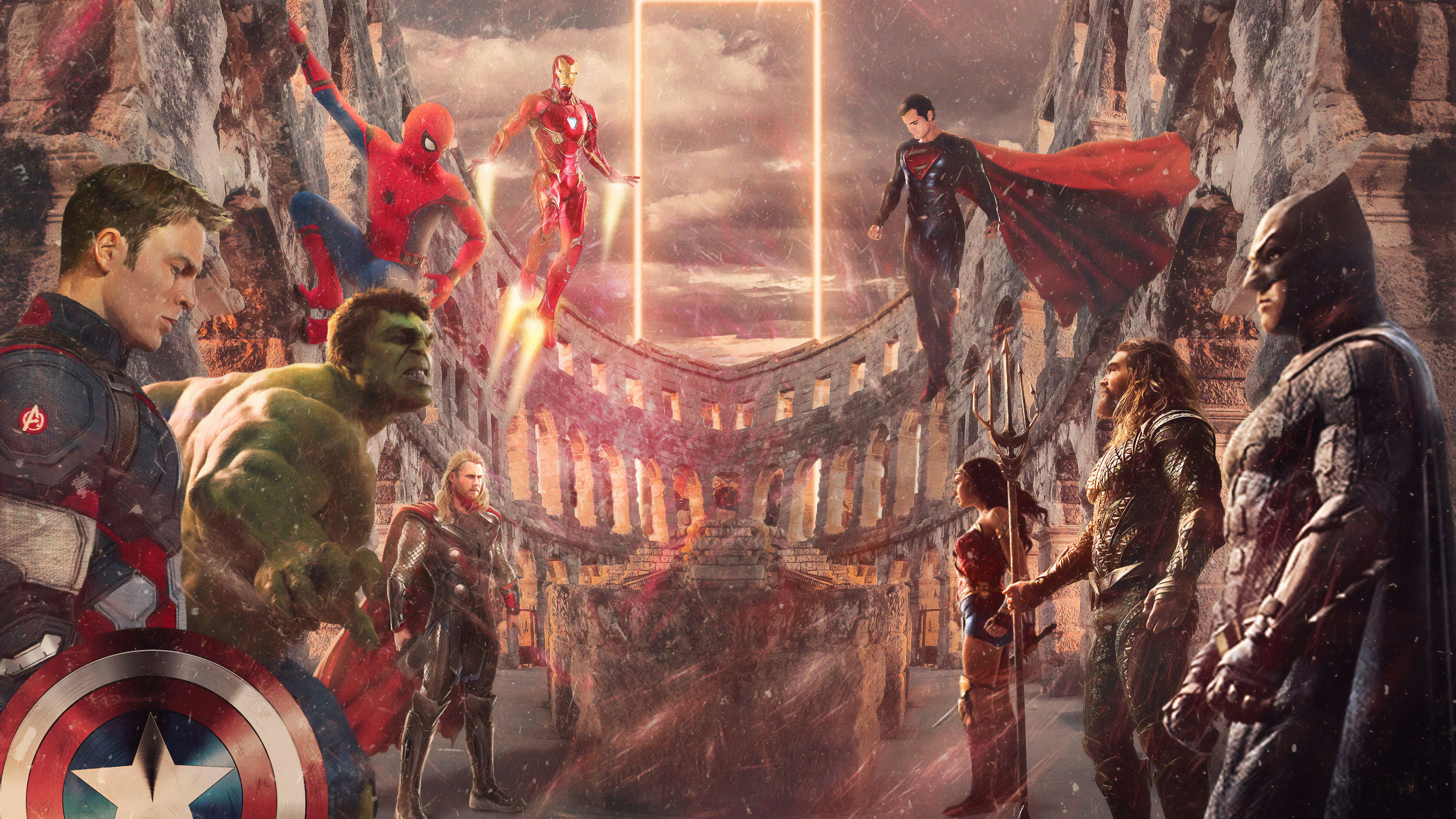 Detail Justice League Vs Avengers Wallpaper Nomer 4